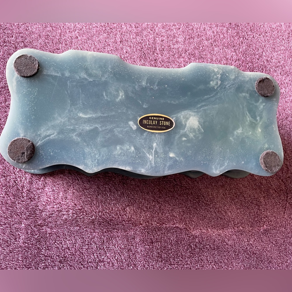 Rare Mint BLUE INCOLAY BOX - Picture 6 of 7